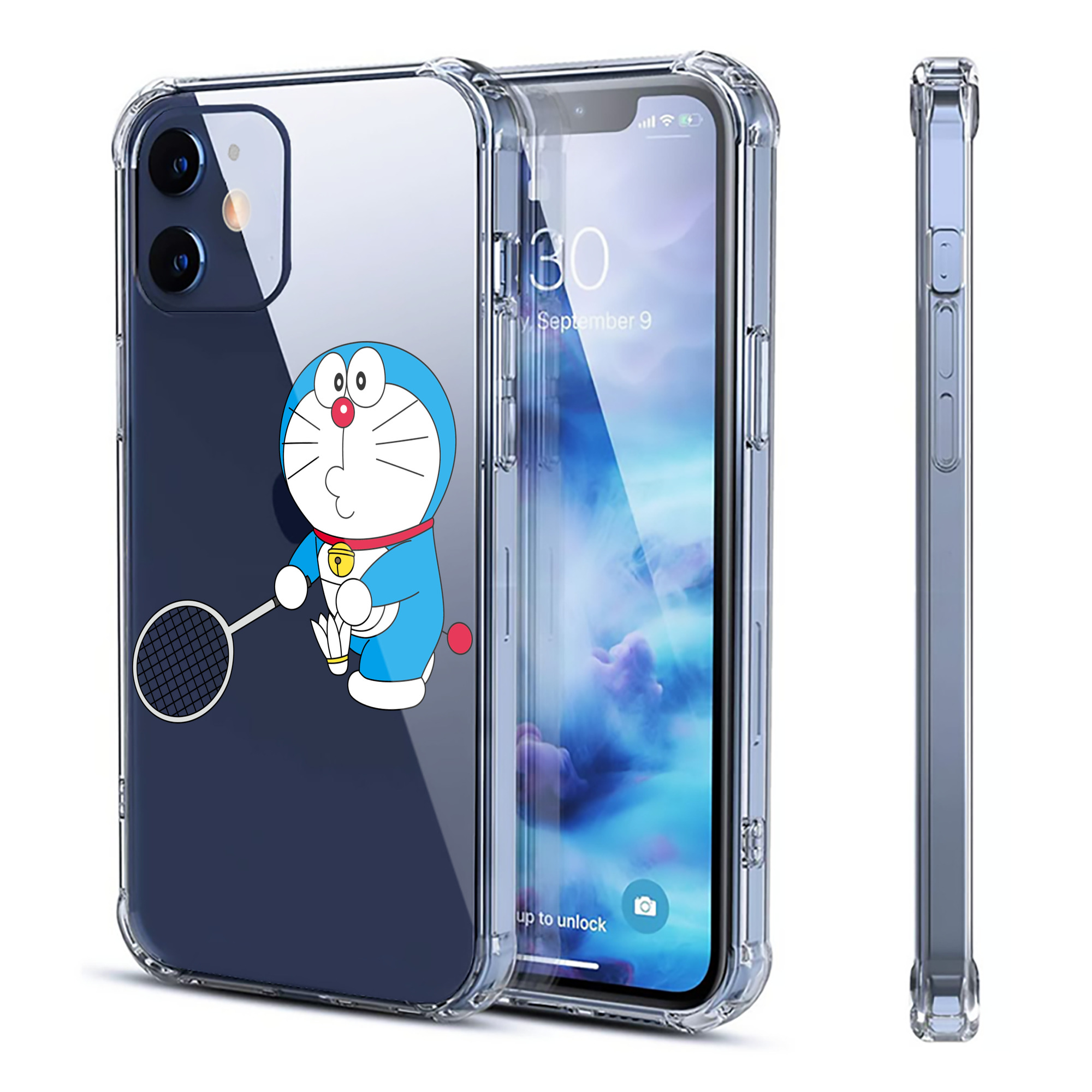 （画像用） ドラえもん Doraemon 【iPhone 12シリーズ対応】透明スマホケース（クリアソフトケース）